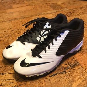 Nike Men’s Football Cleats, Black & White, 10.5